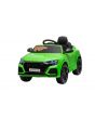 Mașină electrică copii Audi RS Q8, 12V, telecomandă de 2,4 GHz, intrare USB, lumini LED, baterie de 12V, roți EVA moi, MOTOR 2 X 35W, verde, licență ORIGINALĂ