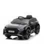 Mașină electrică Audi RS6, 12V, scaun piele, telecomandă 2.4GHz, intrare USB, lumini LED, baterie 12V, roți moi EVA, 2 X MOTOR, negru, licență ORIGINALĂ