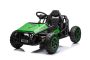 Kart electric SPORT-KART 24V, verde, roți EVA, scaun din piele, 2 x 50W Motor, baterie 24V, construcție metalică masivă