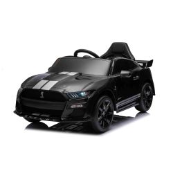 Mașină electrică Ford Shelby Mustang GT 500 Cobra, negru, telecomandă 2,4 GHz, intrare USB, lumini LED, motor 2 x 30 W, licență ORIGINALĂ