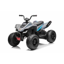 Quad electric cu licență McLaren Racing MCL 12V 4X4, gri, roți moi EVA, TELECOMANDĂ, scaun din piele, punte spate cu arcuri, motor 4 x 35W, lumini LED, baterie 12V10Ah